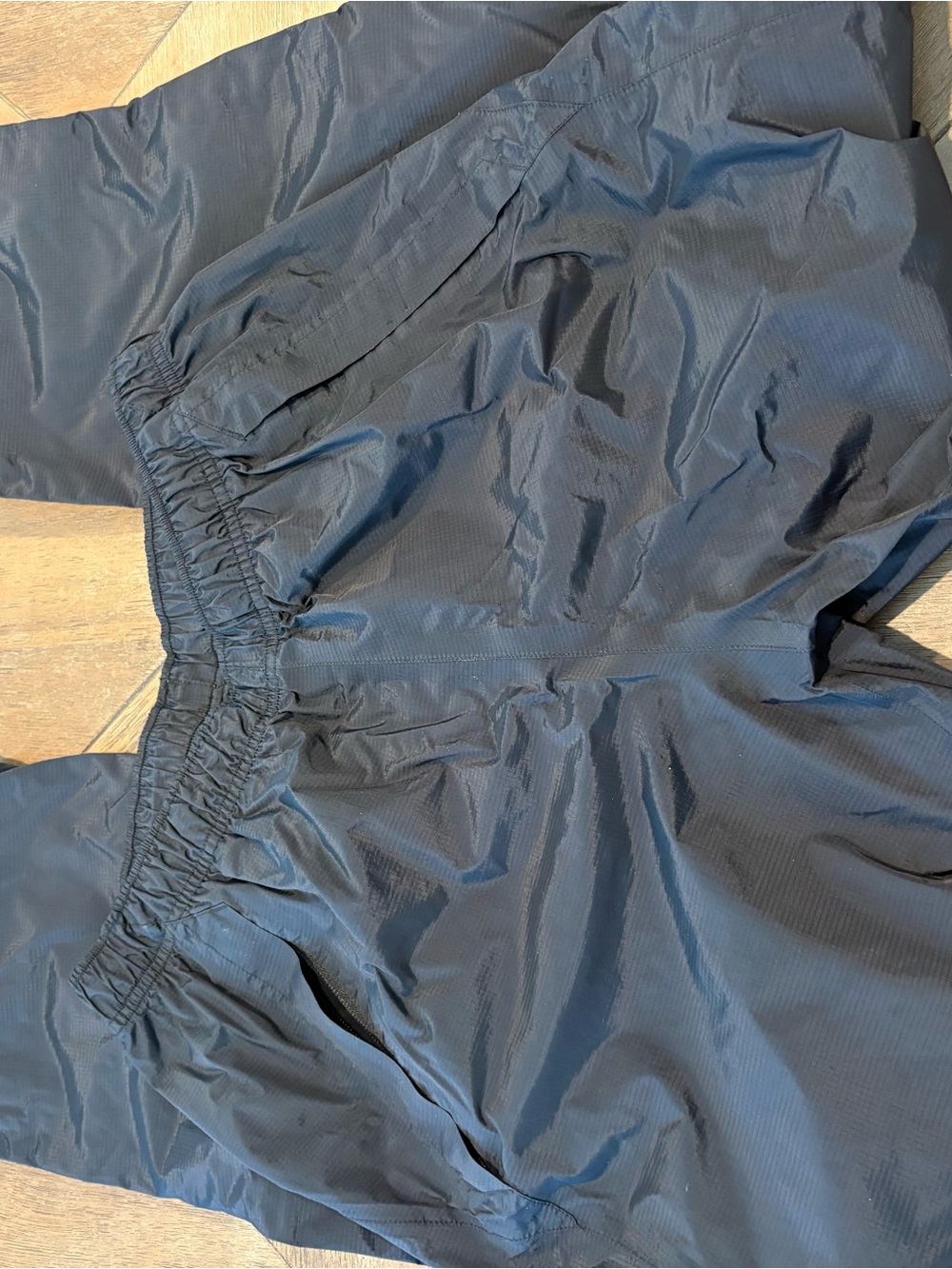 REI Rain Pants Womens Medium Petite Black Nylon Hiking Camping Outdoors EUC - Picture 4 of 8